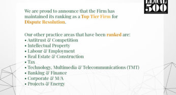 Legal 500 Asia Pacific: 2020 Rankings
