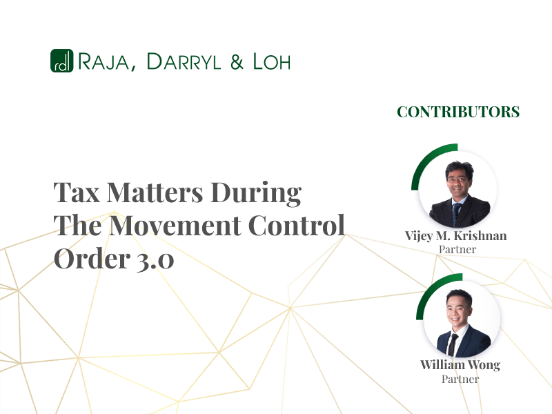tax matters during mco 3.0