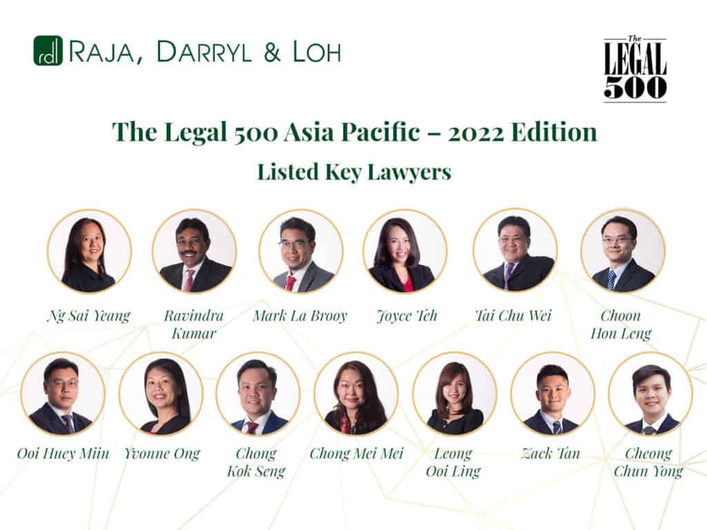 The Legal 500 Asia Pacific 2022 Edition Listed Key Lawyers