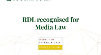 RDL Recognized for Media Law
