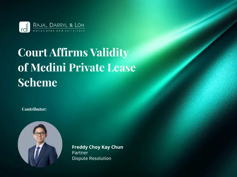 web banner court affirms validity of medini private lease scheme